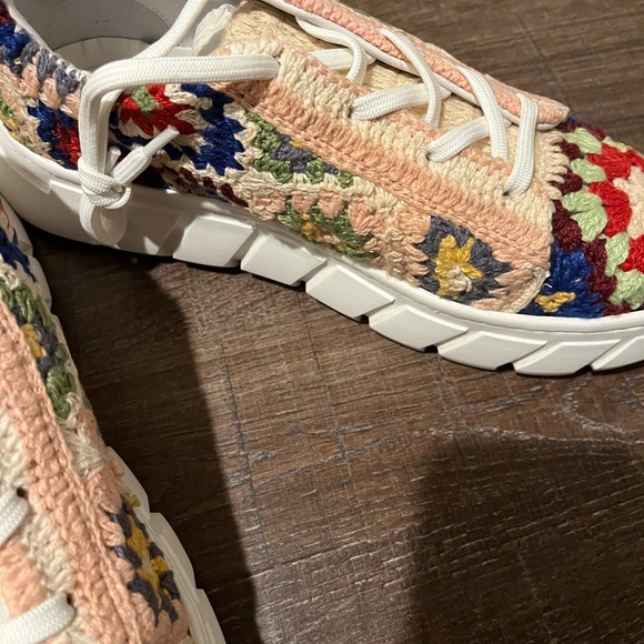 NIB Free People Catch Me if You Can Crochet shoes - Picture 7 of 12